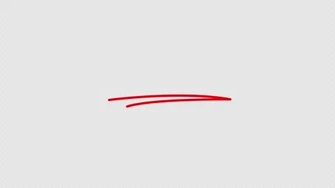 Animated red double underline stroke for text highlight Stock Footage 330432735
