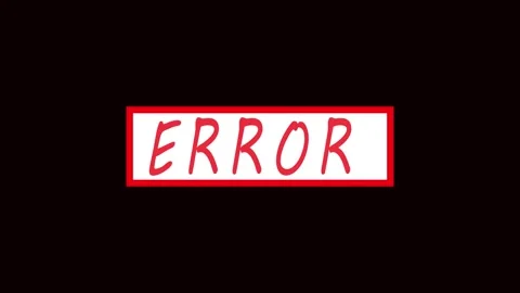 Animated red error message alert warning popup digital screen glitch techno.. Video stock 321443498