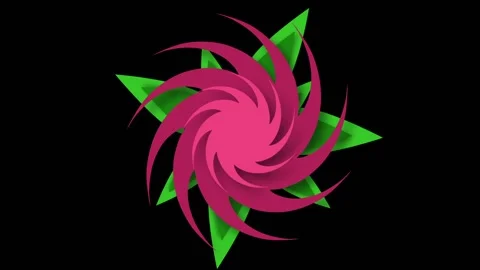 Animated red Flower. Design  element. Stock Footage 237151985