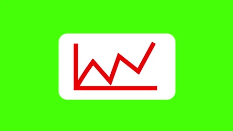 Animated Red Graph on Black Background Stock Footage 310491015