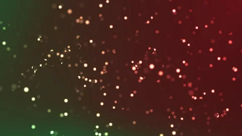 Animated Red green gradient background with sparkling particles Vidéo 335925005