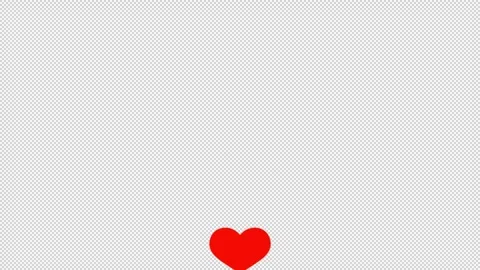 Animated red hearts. Stock Footage 292245408