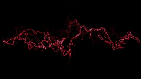Animated Red Lightning Background Stock Footage 129290115