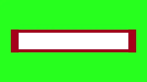 Animated Red Lower Third Title Box Animation Stock Footage 332724724