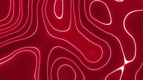 Animated red neon lines glowing curves seamless loop modern technology 4k h.. Stock Footage 321587273