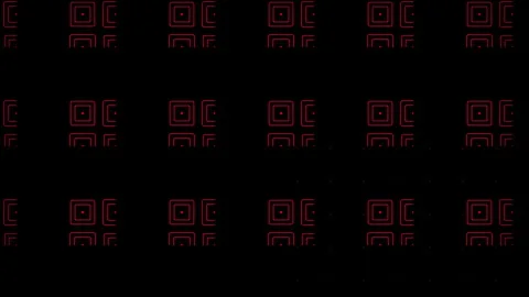 Animated red square grid pattern moving upward on black background, digital.. Stock Footage 345629475
