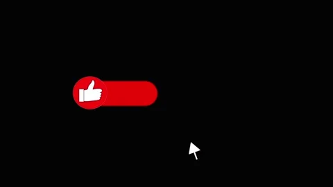 Animated red like symbol with pointer interacting, emphasizing social media.. Stock Footage 321591415