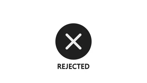 Animated Rejected motion graphic Stock Footage 280764531