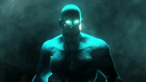 Animated representation of Humanoid Jinnee 4K Stock Footage 145836381