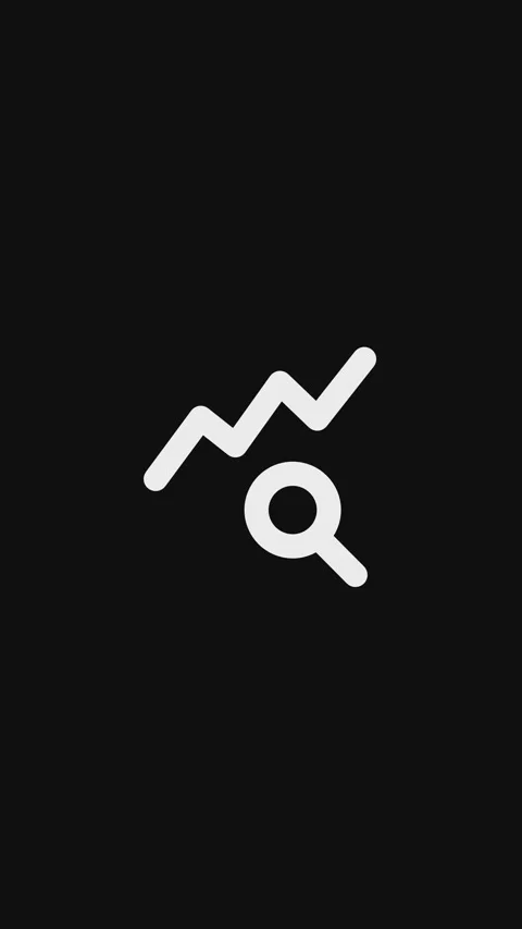 Animated research icon simple filled line motion graphic animation. Query stats  Видео 297151208