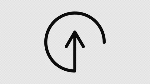 Animated Reset Arrow Icon Refresh Reload Update Outline Line Drawing Loop Vídeos de archivo 337250488