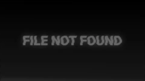 Animated Retro File Not Found Flicker Old CRT Screen Glitch Text Stock Footage 312416064