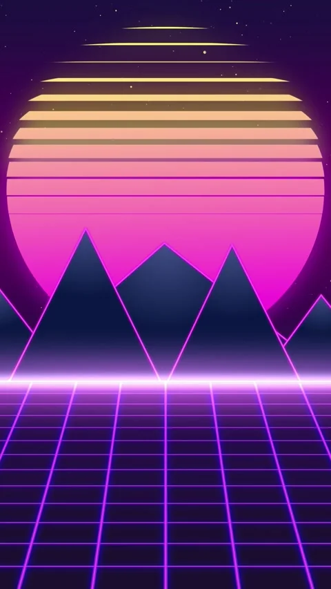 Animated Retro Landscape Backgrounds 動画素材 240725752