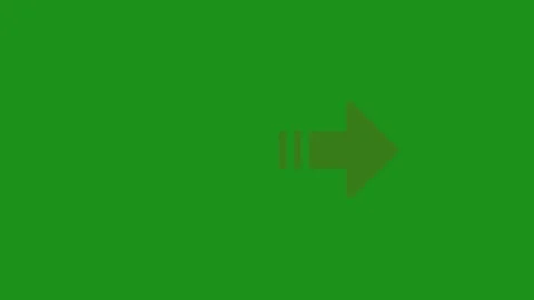 Animated right arrow with stripes on green screen background, motion graphic Stock Footage 340001081