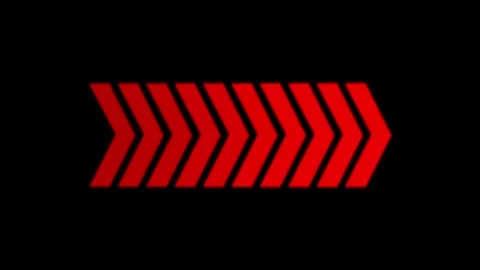 Animated right-directional arrow loop. glowing arrows the overlay video layer. 動画素材 336080578
