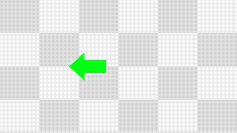 Animated right to left direction arrow icon on alpha channel background, di.. Stock Footage 308353857