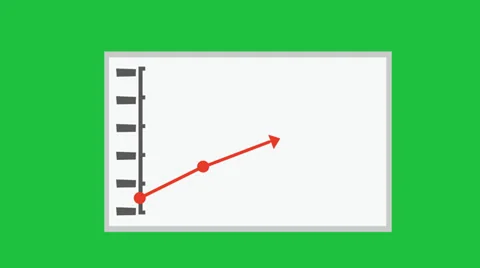 Animated Rising Business Chart: Green S... | Stock Video | Pond5