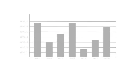 Animated Rising financial bar graph with an upward arrow Stock Footage 341501480