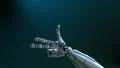 Animated robot hand counting. HD Footage