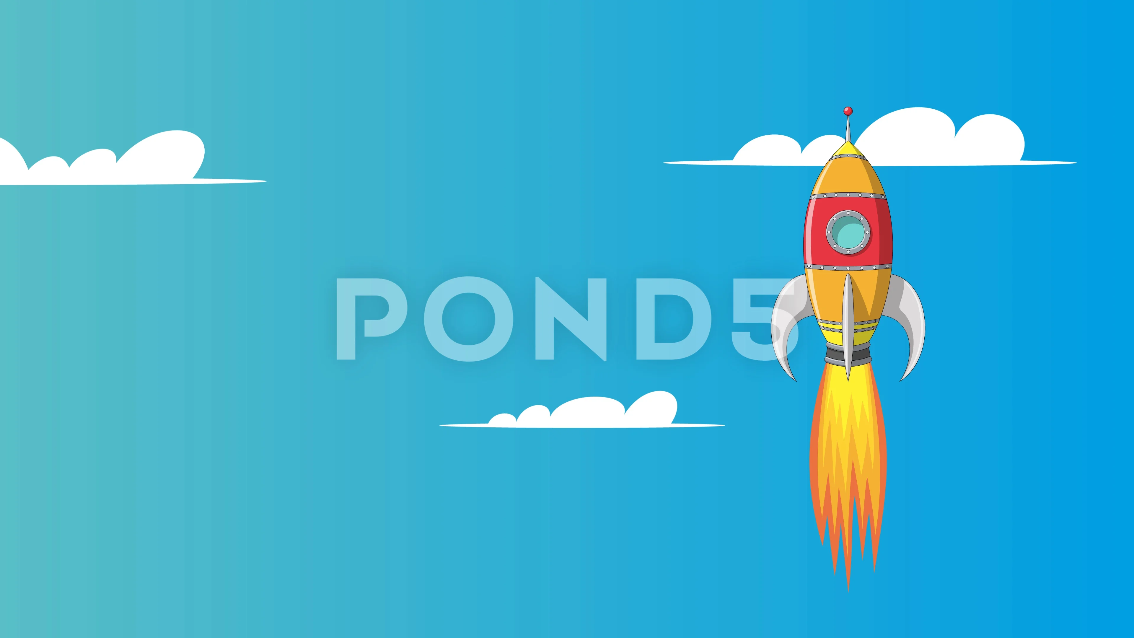 Animated Rocket Launch, Loop | Stock Video | Pond5