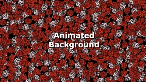 Animated Rose Background - With Alpha Video stock 881707