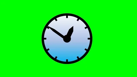 Animated rotating clock worth 24 hours Stock Footage 230948430