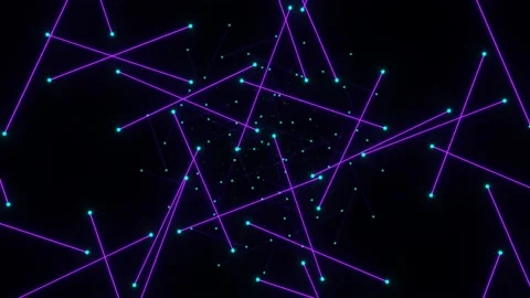 Animated rotating looped background from animated lines Stock Footage 203440423