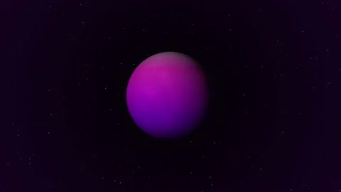 Animated rotating planet in starry space Stock Footage 166071202