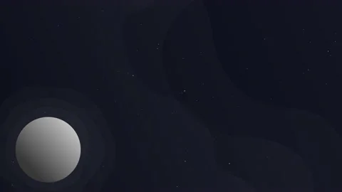 Animated rotating planet in starry space Stock Footage 166183004