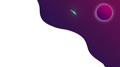 Animated rotating planet in starry space Stock Footage 166421771