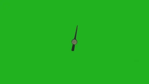 Animated Rotating Pointer Of Pressure gauge On green screen Stock Footage 244215532