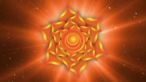 Animated rotation of a Sacral Chakra symbol 스톡 동영상 154509344