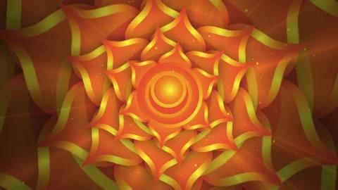 Animated rotation of a Sacral Chakra symbol Stock Footage 154657424