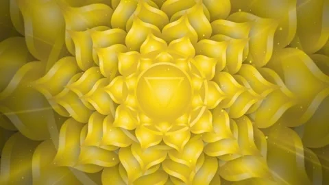 Animated rotation of a Solar Plexus Chakra symbol Stock Footage 154657598