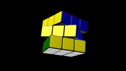 Animated Rubik's cube. Rubik cubes. Stock Footage 107740081