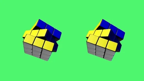 Animated Rubik's cube. Rubik cubes. | Stock Video | Pond5