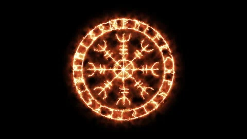Animated runic sign. Stock Footage 164137402