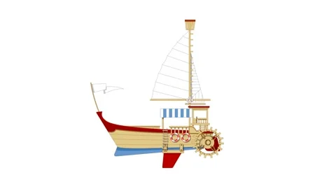Animated Sailboat Stock Footage 278342848