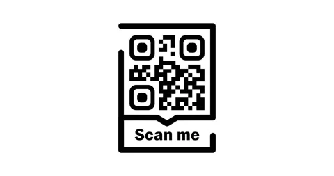 Animated scan me. Qr code for payment. 4... | Stock Video | Pond5