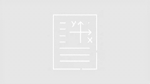 Animated school subjects white white line icons Stock Footage 327836619