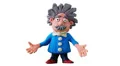 Animated scientist says (including alpha matte). HD Footage