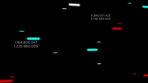 Animated Screen Displaying Abstract Digital Data with Lines and Numbers. Stock Footage 317302669