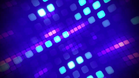 Animated screensaver technological modern retro style. Seamless looped backgr Stock Footage 254010853