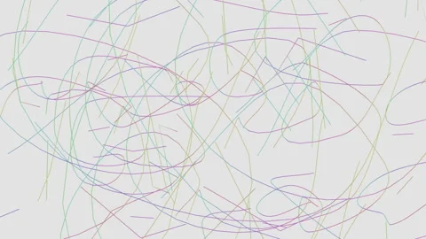 Animated scribble doodle. Sketchy looping visuals. Stock Footage 133943472