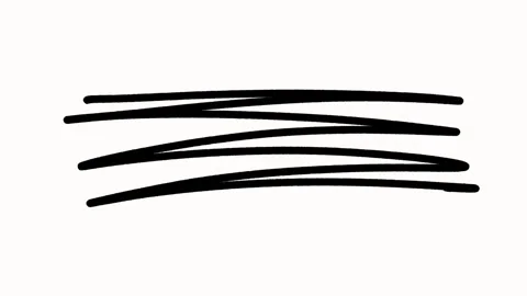 Animated Scribble Highlighter Line Elements Marker Doodle on White Backg Stock Footage 306367943