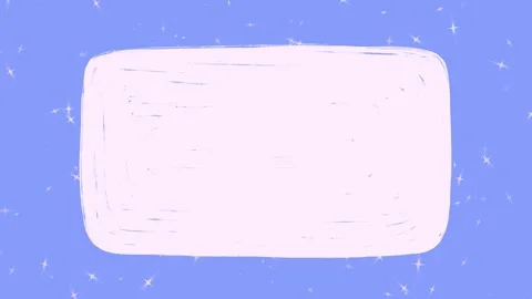 Animated Seamless Loop Hand Drawn Frame on Blue Background Stock Footage 340407358