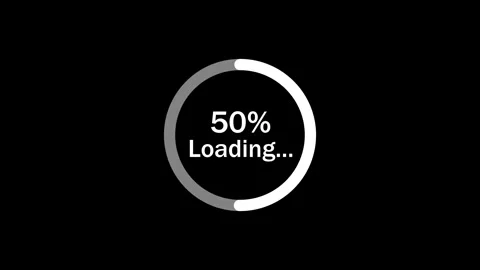 Animated seamless loop loading circle pr... | Stock Video | Pond5