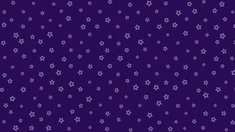 Animated Seamless Loop Pattern Of Drifting White Outlined Stars Stock Footage 332006955