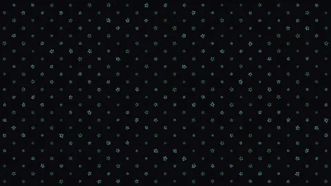 Animated Seamless Loop Pattern Of Green Outlined Stars With Glitch Effect Stock Footage 332006918