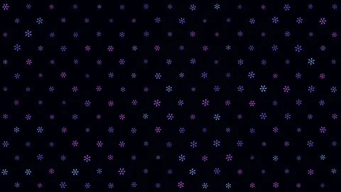 Animated Seamless Loop Pattern Of Rotating Multicolored Asterisk Symbols Stock Footage 332006949